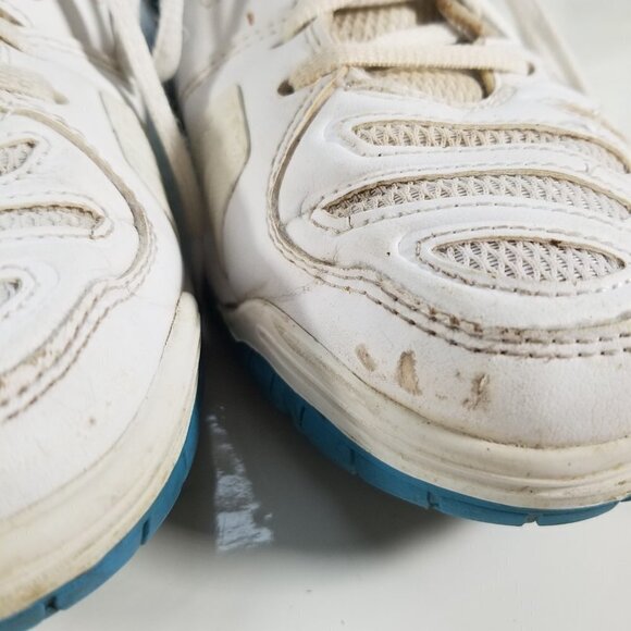 Asics Sneakers Womens Gel Game Tennis Shoe White with Blue Size 8 Pickleball - Picture 6 of 12